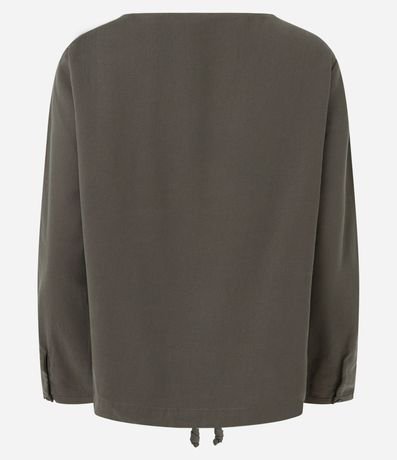 Blusa en Viscosa con Lazo en la Barra 7