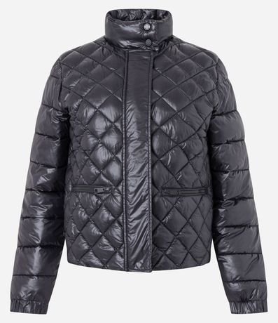 Campera en Poliamida con Grumos y Textura Capitoneada 7