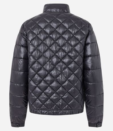 Campera en Poliamida con Grumos y Textura Capitoneada 9