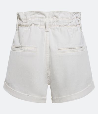 Short Baggy en Sarga con Pliegues y Bajo Plegado 6