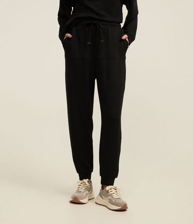 Pantalón Jogger con Lazo en la Cintura y Bolsillos 3