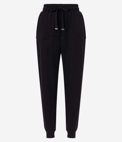 Pantalón Jogger con Lazo en la Cintura y Bolsillos 5
