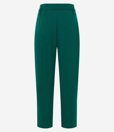 Pantalón Recto en Crepé con Cintura Larga y Lazo 6