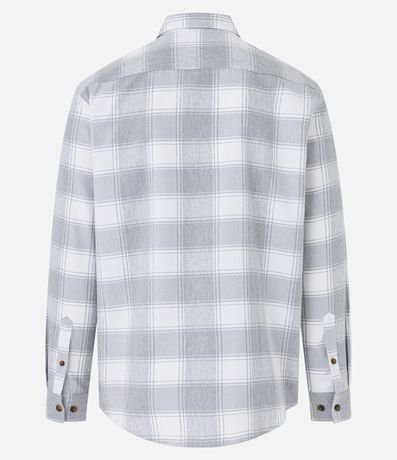 Camisa Manga Larga en Franela con Estampa de Cuadros 5