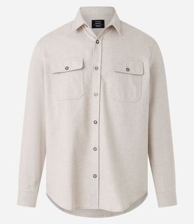 Camisa Franela con Bolsillos Delanteros 5