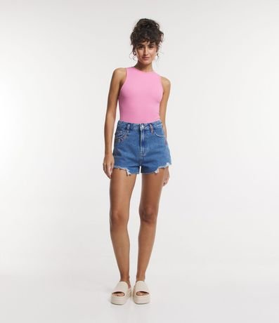 Body Básico en Rib con Cuello Halter 2