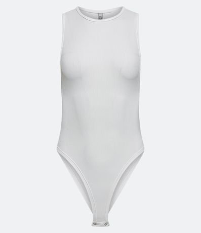 Body Básico en Rib con Cuello Halter