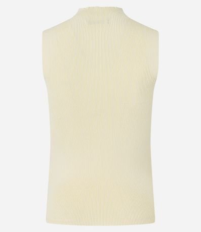 Blusa Musculosa Básica de Punto con Cuello Alto 8