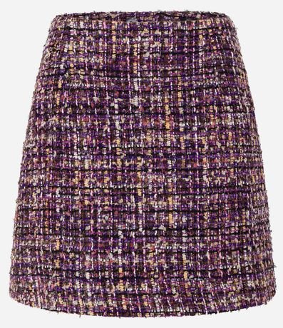 Pollera Corta en Tweed de Cuadros 4