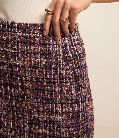 Pollera Corta en Tweed de Cuadros 3