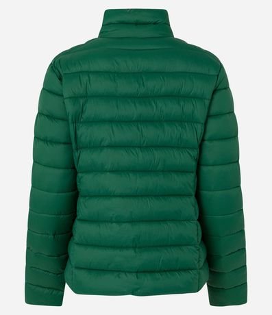 Campera Puffer en Poliamida con Cuello Alto 8