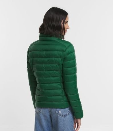 Campera Puffer en Poliamida con Cuello Alto 5