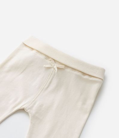 Pantalones Infantiles con Cintura Doblada y Lazo Aplicado - Talle RN a 18 meses 5