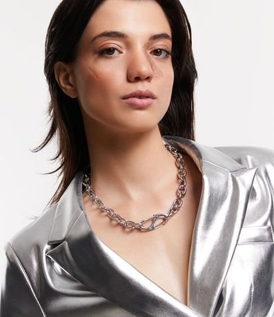 Collar Corto en Metal con Eslabones Bold 1