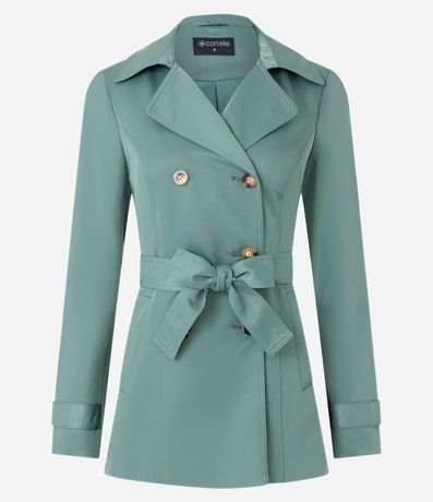 Buzo Trench Coat Alfaiatado con Detalles Acetinados 6