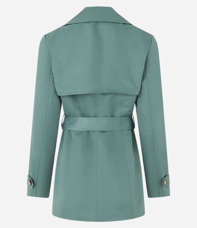 Buzo Trench Coat Alfaiatado con Detalles Acetinados 7