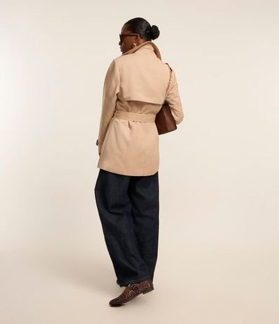 Buzo Trench Coat Alfaiatado con Detalles Acetinados 4