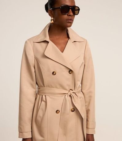 Buzo Trench Coat Alfaiatado con Detalles Acetinados 5