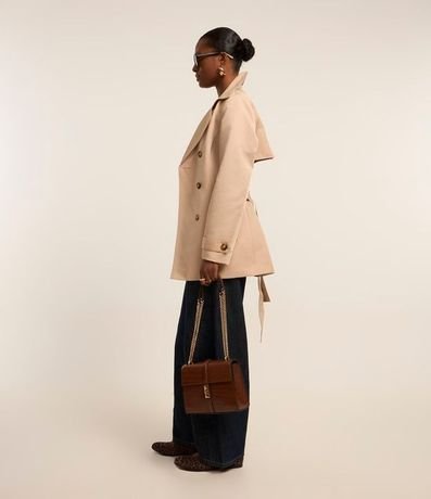 Buzo Trench Coat Alfaiatado con Detalles Acetinados 6