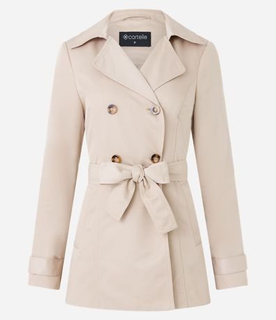 Buzo Trench Coat Alfaiatado con Detalles Acetinados 10