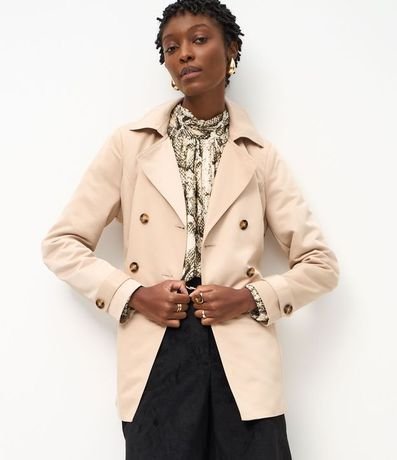 Buzo Trench Coat Alfaiatado con Detalles Acetinados 12