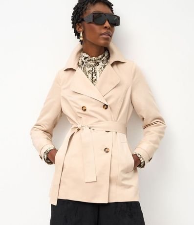 Buzo Trench Coat Alfaiatado con Detalles Acetinados 13