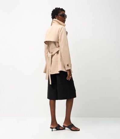 Buzo Trench Coat Alfaiatado con Detalles Acetinados 16