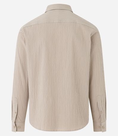 Camisa en Anarruga Texturizada Manga Larga 9
