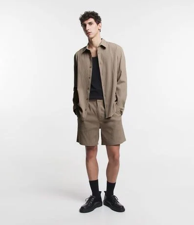 Camisa en Anarruga Texturizada Manga Larga 2