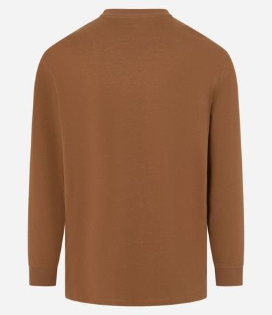 Remera Básica en Algodón con Puño Ajustado y Tag en el Bajo 7