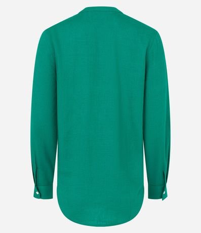 Camisa en Viscolino con Escote V 2
