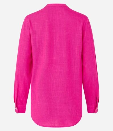 Camisa en Viscolino con Escote V 2