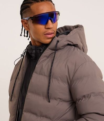 Campera Puffer Deportiva sin Costura con Capucha 3