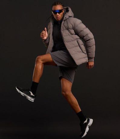 Campera Puffer Deportiva sin Costura con Capucha 4