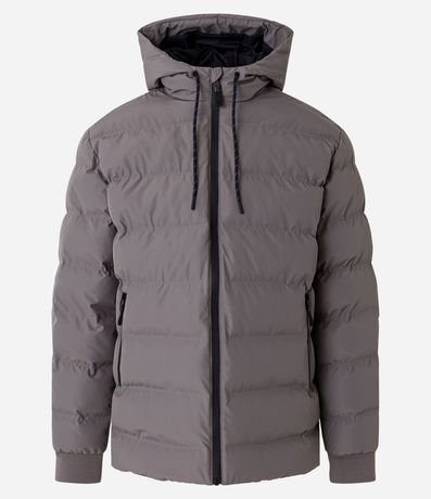 Campera Puffer Deportiva sin Costura con Capucha 6