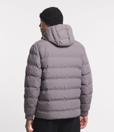 Campera Puffer Deportiva sin Costura con Capucha 3