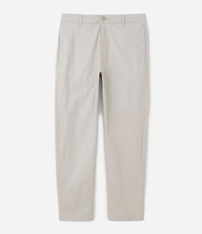 Pantalón Recto Básica en Sarga con Bolsillos 2