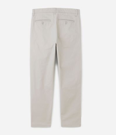 Pantalón Recto Básica en Sarga con Bolsillos 2