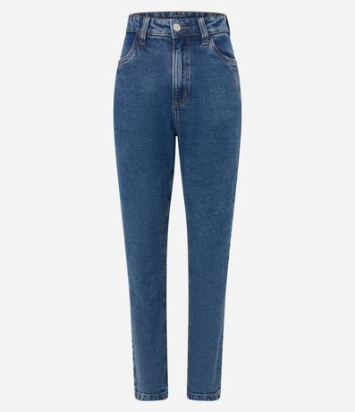 Pantalón Mom en Jeans con Recortes en el Bolsillo 1