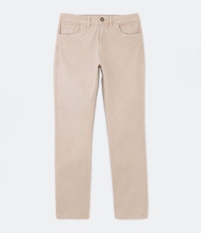 Pantalón Slim en Sarga con Cintura Elástica y Cordón Interior 5