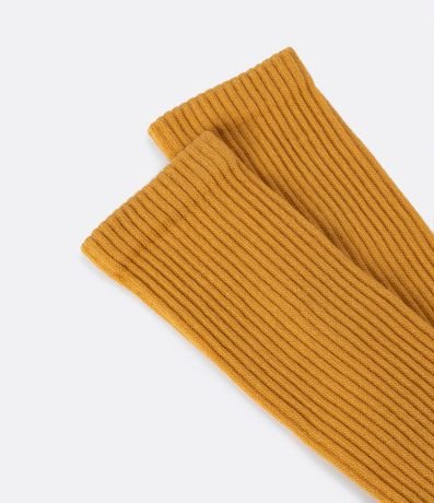 Media Caña Larga en Algodón con Textura Acanalada 4
