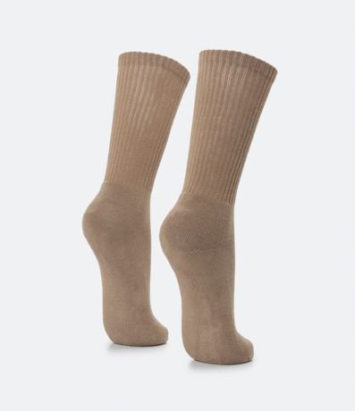 Media Caña Larga en Algodón con Textura Acanalada 3