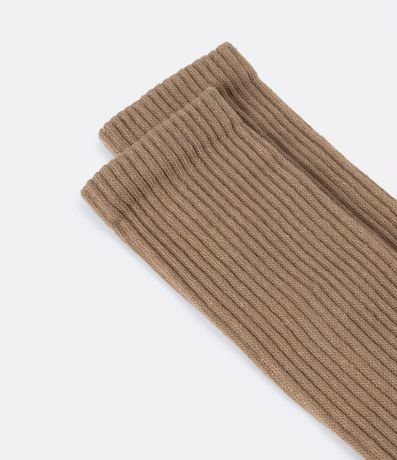 Media Caña Larga en Algodón con Textura Acanalada 4