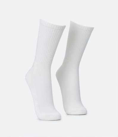 Media Caña Larga en Algodón con Textura Acanalada 2