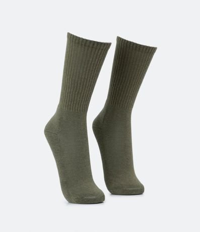Media Caña Larga en Algodón con Textura Acanalada 2