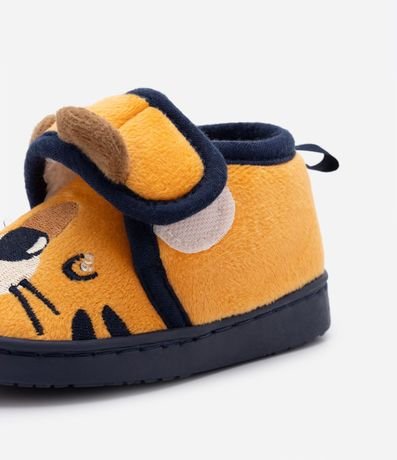 Pantufla Cerrado Infantil con Bordado de Tigrito - Talle 19 al 28 3