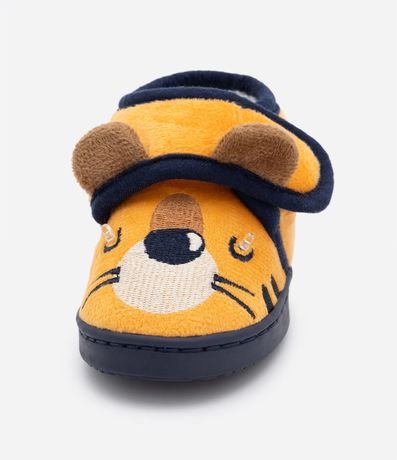 Pantufla Cerrado Infantil con Bordado de Tigrito - Talle 19 al 28 4