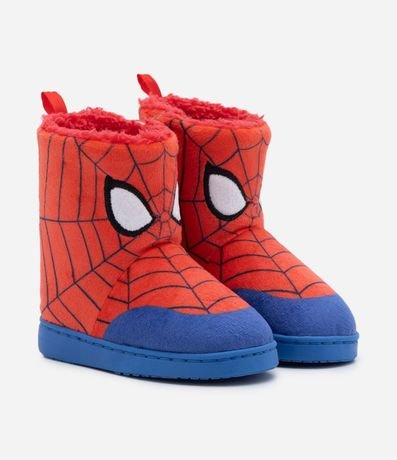 Pantufla Bota Infantil con Estampado del Spider-Man - Talle 21 al 32