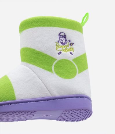 Pantufla Botinha Infantil en Fleece Bordado Buzz Lightyear - Talle 21 al 32 3