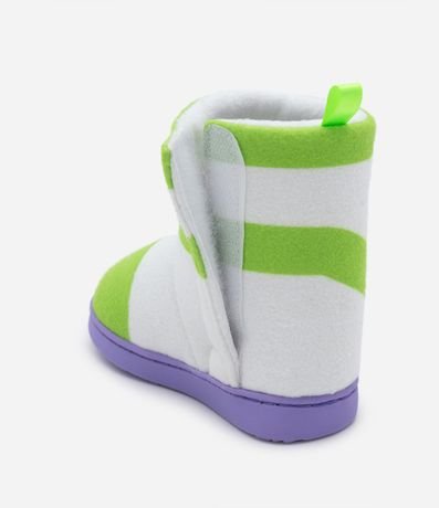 Pantufla Botinha Infantil en Fleece Bordado Buzz Lightyear - Talle 21 al 32 4